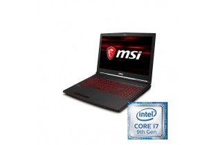 Laptop - msi GL63 8SC Intel Core i7-9750H-16GB DDR4-SSD 256GB+1TB-Nvidia GTX1650-4GB GDDR5-15.6" FHD
