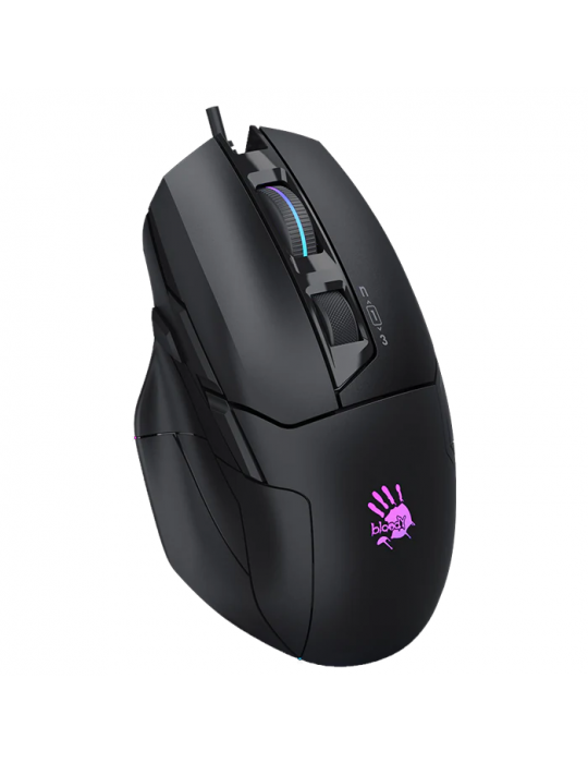 Mouse - Bloody W70 Pro RGB Gaming Mouse-Black