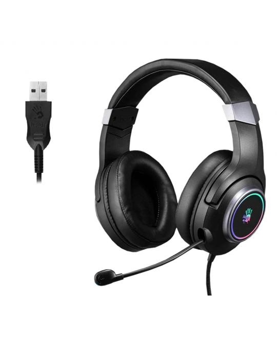  Headphones - Bloody G350 7.1 RGB USB GAMING HEADSET-Black