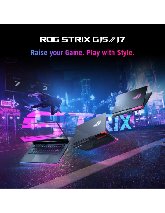  كمبيوتر محمول - Asus Rog Strix G15 G513IE-HN006W AMD Ryzen 7 4800H-SSD 1TB-16GB Ram-GeForce Nvidia RTX 3050Ti 4GB-15.6-inch FHD