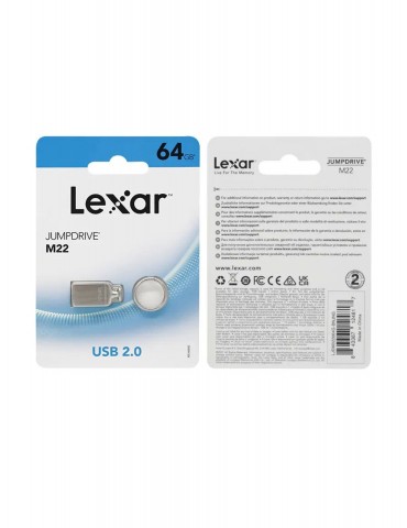 Lexar JumpDrive 64GB M22 USB 2.0-Silver