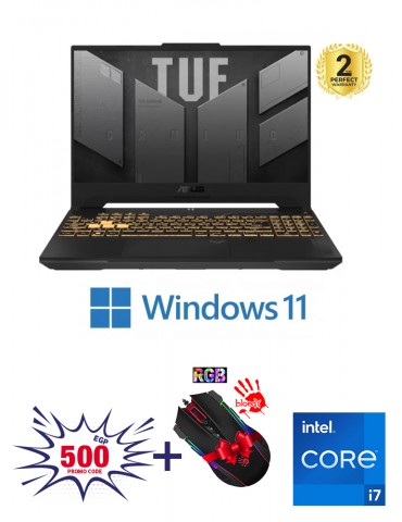 ASUS TUF Gaming F15 FX507ZV4-LP007W i7-12700H-16GB-SSD 512GB-RTX4060-8GB-15.6 Inch FHD 144Hz-Win11-Mecha Gray