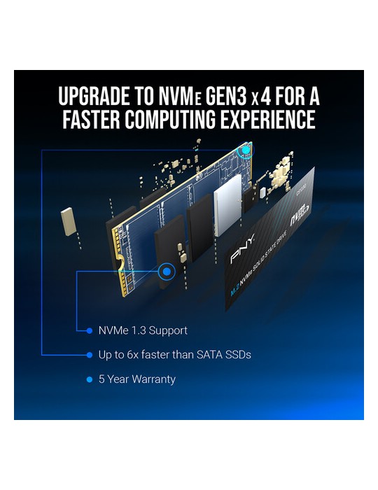  M.2 - SSD PNY-CS1030 1TB PCIe Gen3x4 M.2 2280