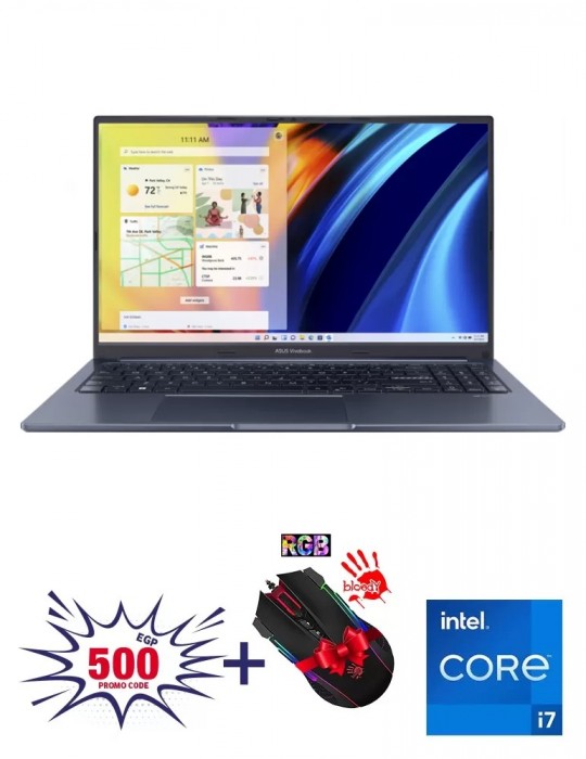 الصفحة الرئيسية - Asus Vivobook 15X OLED X1503ZA-OLED007W Intel Core i7-12700H-512GB SSD-8GB-Intel UHD Graphics-15.6-inch-Win11