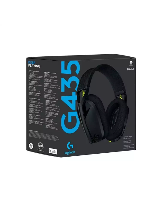  Headphones - logitech G435 Wireless Gaming Headphone-Black