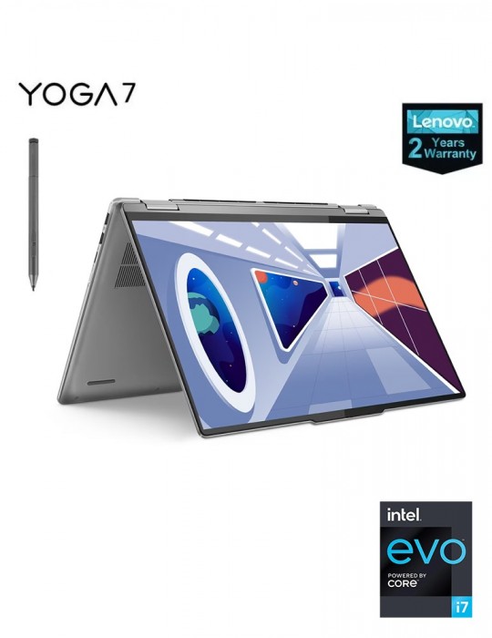  Home - Lenovo Yoga 7 14IAL7 2-in-1-Intel Core i7-1255U-16GB RAM-1TB SSD-Intel Iris Xe Graphics-14-inch 2.2K Touch-Win11-Storm G