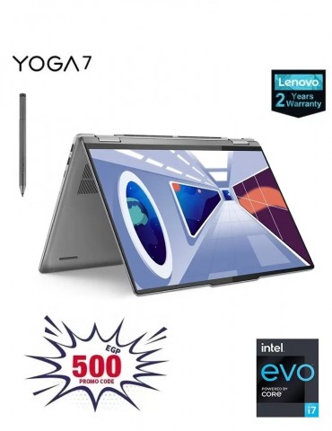 Lenovo Yoga 7 14IAL7 2-in-1-Intel Core i7-1255U-16GB RAM-1TB SSD-Intel Iris Xe Graphics-14-inch 2.2K Touch-Win11-Storm Grey