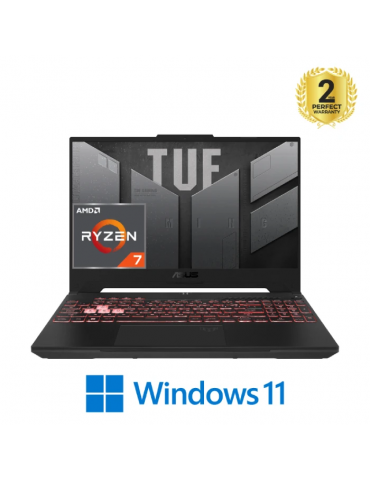 ASUS TUF Gaming A15 FA507RM-HQ098W-AMD R7-6800H-16GB RAM-1TB SSD-NVidia GeForce RTX 3060 6GB-15.6-inch WQHD 165Hz-Win11-Gray