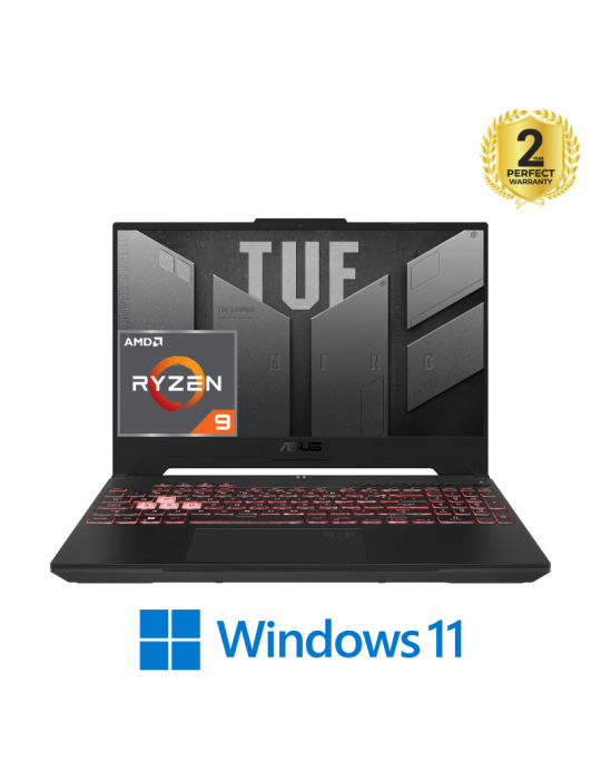  Laptop - ASUS TUF Gaming A15 FA507XI-LP009W-AMD R9-7940HS-16GB RAM-512GB SSD-RTX 4070 8GB-Win11-15.6 inch 144 Hz-Jaeger Gray