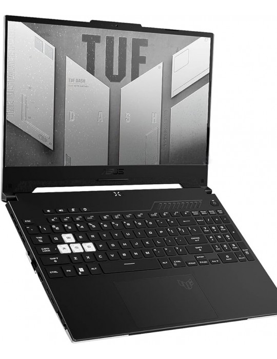  Laptop - Asus TUF DASH FX517ZM-AS73-Intel® Core i7-12650H-16GB-512GB SSD-NVIDIA GeForce RTX 3060 6GB-15.6FHD-Win11-Black