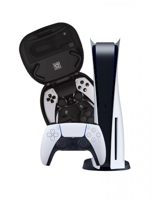  العاب - Bundle Sony PlayStation®5 Console DVD-DualSense™ Edge Wireless Controller for PS5 Black-Official Warranty