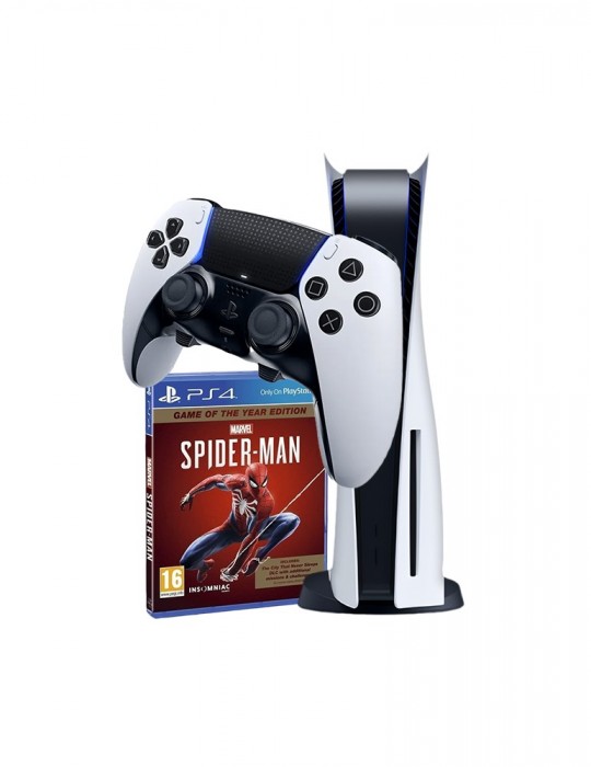  Playstation - Bundle Sony PlayStation®5 Console DVD-Official 2Y Warranty-Marvels Spider-Man Game