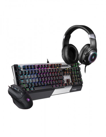 Bundle Mouse Gaming Bloody RGB W70 MAX-KB Bloody RGB Mechanical B865R-Headset Bloody G350 7.1 RGB USB