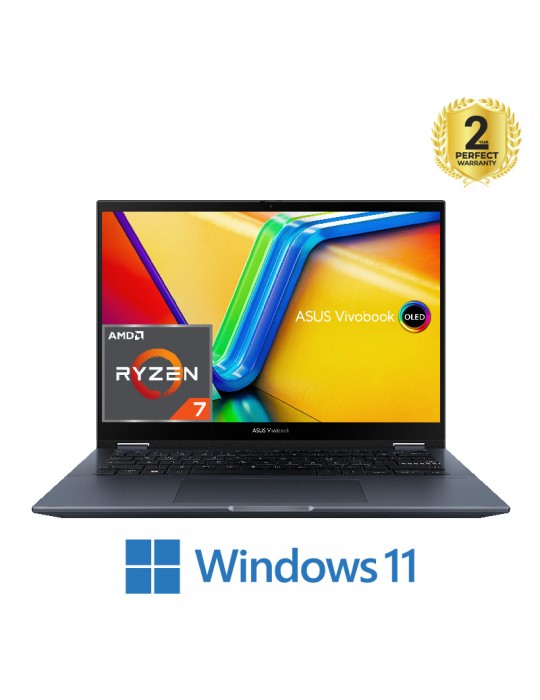 الصفحة الرئيسية - ASUS Vivobook S 14 Flip TN3402QA-OLED007W Ryzen 7-5800H-16GB-SSD 512GB-AMD Radeon Graphics-14 Inch 2.8K OLED-