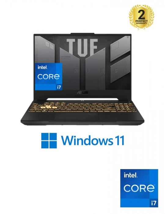  Laptop - ASUS TUF Gaming F15 FX507ZU4-LP007W i7-12700H-16GB-SSD 512GB-RTX4050-6GB-15.6 Inch FHD 144Hz-Win11-Jaeger Gray