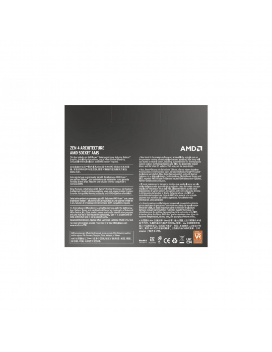  Processors - CPU AMD Ryzen™ 9 7900X 12-Core 24-Thread Unlocked-with out Fan