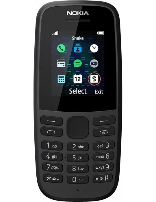  الموبايل & التابلت - Nokia 105 2022-Single SIM-Black