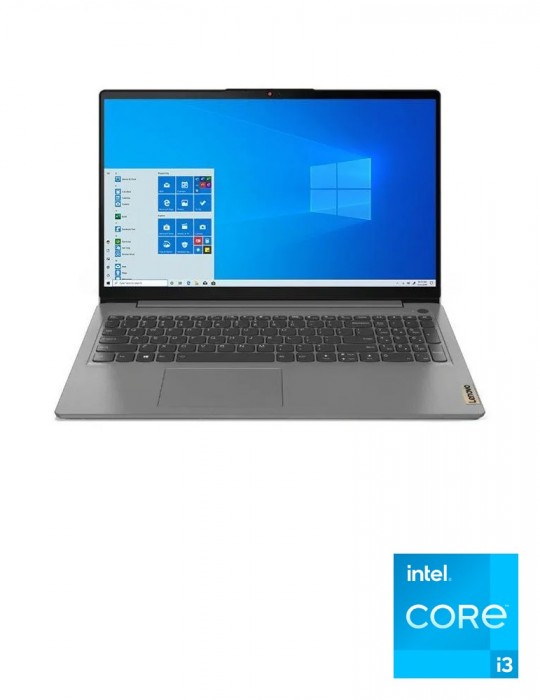 كمبيوتر محمول - Lenovo IdeaPad 3 Intel Core i3-1115G4-4GB-SSD 256GB-Intel Graphics-15.6 FHD-Dos-Grey