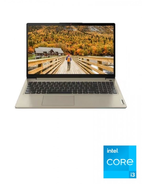  Laptop - Lenovo IdeaPad 3 Intel Core i3-1115G4-4GB-256GB SSD-Intel UHD Graphics-15.6 Inch FHD-Dos-SAND