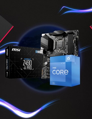 Bundle CPU Intel® Core™ i5-12400F /18MB Cache-Tray-LGA1700-Without Fan-MB MSI ™ Intel Z490-A PRO