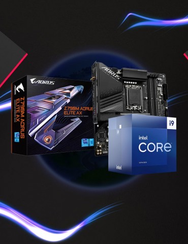 Bundle CPU Intel® Core™ i9-13900 / 30MB Cache-Box- LGA1700-With Fan-MB GIGABYTE™ Intel® Z790 AORUS ELITE AX DDR4