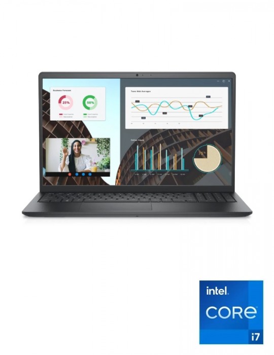  Laptop - DELL vostro 3530 Intel® Core™ i7-1355U-8GB-SSD 512GB-NVIDIA MX550 2G-15.6FHD-Windows 11 Pro-BLACK