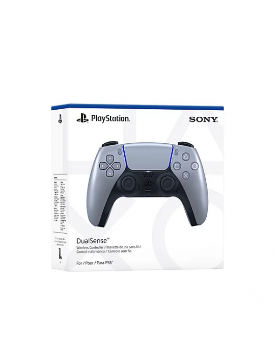  اكسسوارات العاب - Sony DualSense™ Wireless Controller for PS5 Sterling Silver-Official 2Y Warranty