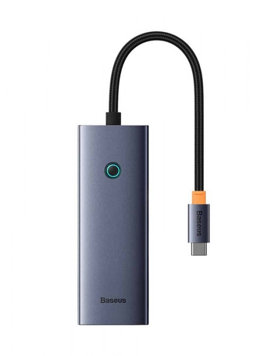  Home - Baseus HUB 5-Port UltraJoy Type-C to HDMI4K@30Hz+ 4 USB -1*3.0 - 3*PD