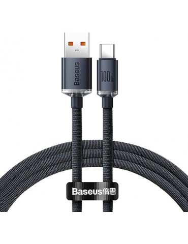Baseus Cable Crystal Shine USB TO Type-C 100W 1.2m Black