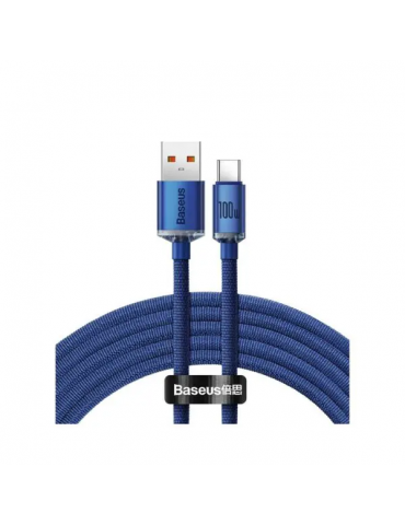 Baseus Cable Crystal Shine USB TO Type-C 100W 1.2m Blue