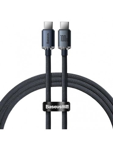 Baseus Cable 100W Crystal Shine Type-C TO Type-C 1.2m Black