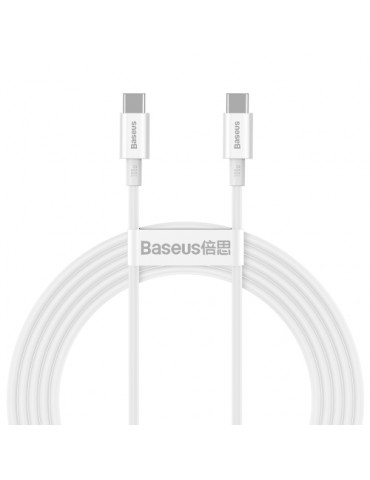 Baseus Cable Superior Type-C to Type-C 100W 2m White