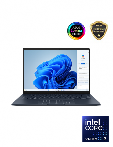 ASUS Zenbook 14X OLED UX3404MA-PP009WS Ultra 9-185H-16GB-SSD 1TB-Intel Arc graphics-14 Inch 3K OLED 120Hz-Win11-Black