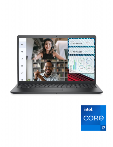 DELL Vostro 3520 intel core i7 1255U-RAM 8G- 512 SSD-Intel UHD Graphics-15.6-DOS-BLACK