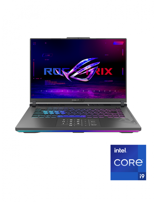  Laptop - ASUS ROG Strix G16 G614JIR-N3009W i9-14900HX 2.2GHz-16GB -SSD 1TB-RTX4070-8GB-16 Inch -Win11-Eclipse Gray