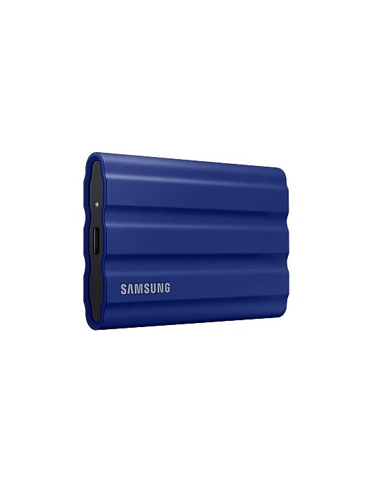  وحدات تخزين - SSD Samsung Portable T7 Shield USB 3.2 Gen 2-1TB - Blue