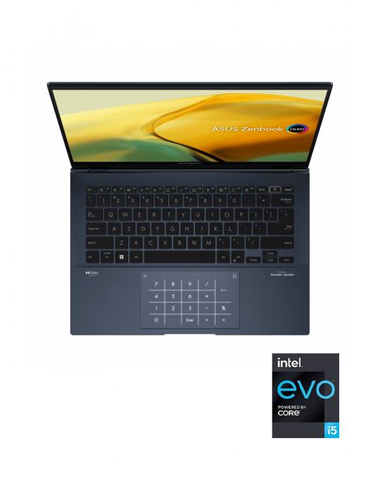  Laptop - ASUS ZenBook 14 OLED UX3402ZA-OLED005W i5-1240P-8GB DDR5-SSD 512GB-Intel Iris Xe Graphics-14 inch 2.8K UHD OLED-Win11