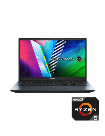 ASUS Vivobook Pro D3500QC-OLED005W AMD RYZEN™ 5 -5600H-8GB-512GB SSD-RTX 3050-4GB-15.6FHD OLED-WIN11-QUIET BLUE