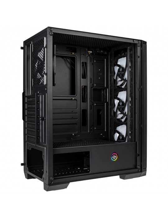  مكونات كمبيوتر - Case Bitfenix Nova Mesh SE TG 4 RGB FANS Black