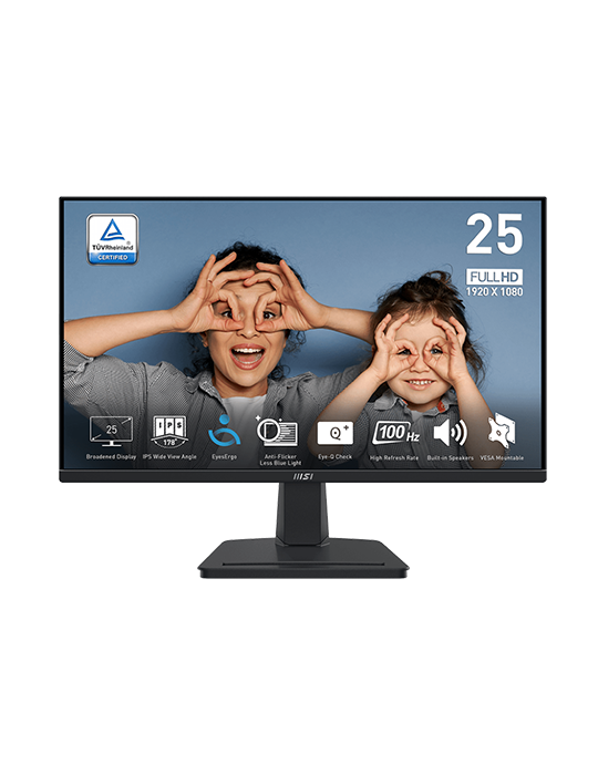  الصفحة الرئيسية - Monitor MSI PRO MP251 Professional 24.5 Inch IPS FHD 100Hz