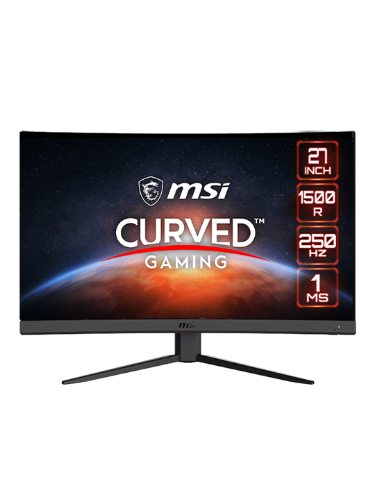  الصفحة الرئيسية - Monitor MSI Gaming G27C4X Curved 27 Inch 1500R FHD 250Hz