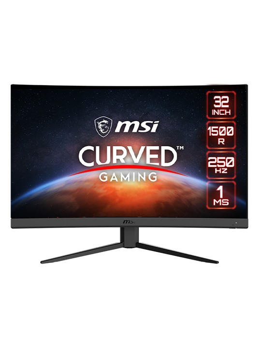 الصفحة الرئيسية - Monitor MSI Gaming G32C4X Curved 32 Inch 1500R FHD 250Hz