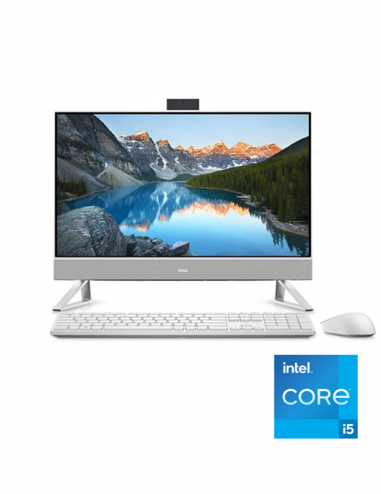  Desktop - Dell All-in-one Inspiron 5410 i5-1235U-8GB-1TB+SSD 256GB-VGA Nvidia MX550-2GB-23.8 FHD Touch Screen-Windows11-Silver