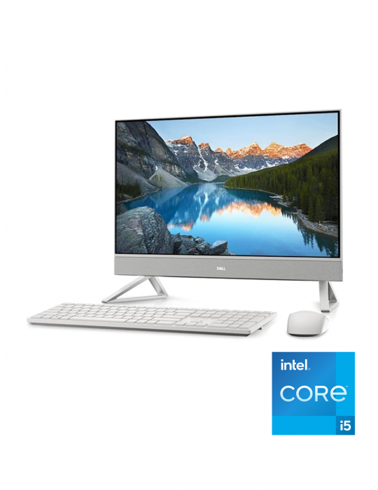  Desktop - Dell All-in-one Inspiron 5410 i5-1235U-8GB-1TB+SSD 256GB-VGA Nvidia MX550-2GB-23.8 FHD Touch Screen-Windows11-Silver