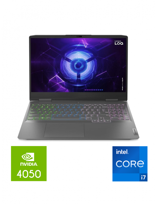  Laptop - Lenovo LOQ 15IRX9 intel core i7-13650HX-16GB-SSD 512 GB-RTX 4050 6GB-15.6 FHD 144Hz-LUNA GREY