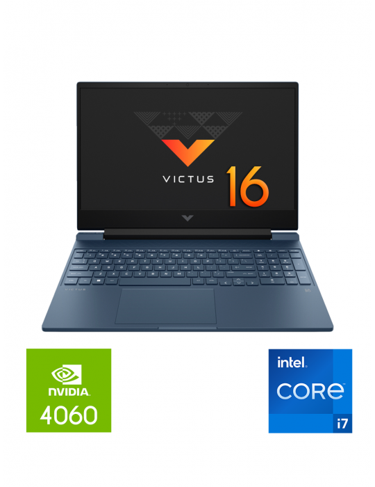  Laptop - HP Gaming Laptop Victus 16 R0043ne intel Core i7-13700H-16GB DDR5 RAM-1TB SSD-RTX4060 8GB-16.1 FHD-Blue