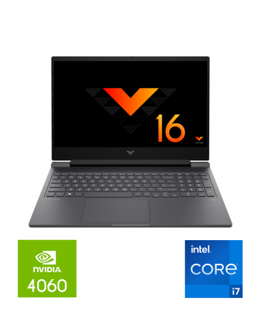 HP Gaming Laptop Victus 16 R0042ne intel Core i7-13700H-16GB DDR5 RAM-1TB SSD-RTX4060 8GB-16.1 FHD-Black