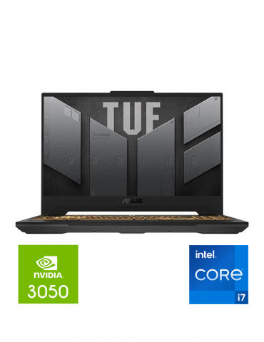 ASUS TUF GAMING F15 FX507ZC4-HN002W Intel core i7-12700H-16GB-SSD 512 GB-RTX 3050 4GB-15.6 FHD 144Hz-Win 11