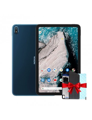 Nokia T20 Tablet-4GB Ram-64GB Internal Storage-Deep Ocean Blue (Protect Screen + Cover) Free Gift