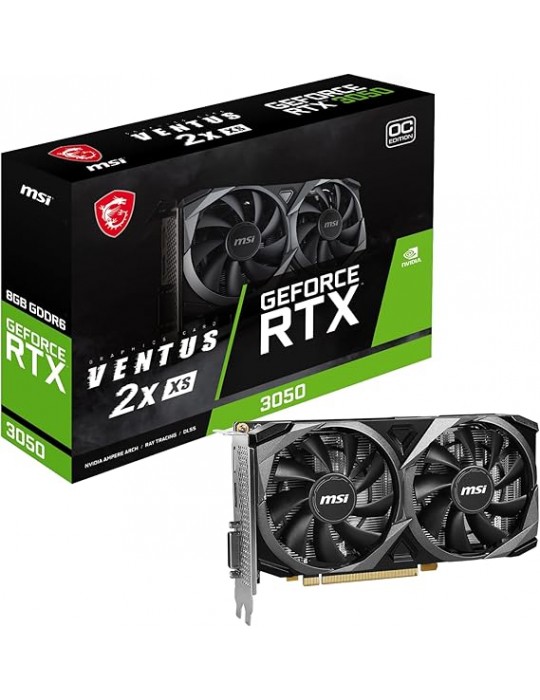  الصفحة الرئيسية - VGA MSI GeForce RTX™ 3050 VENTUS 2X XS 8G GDDR6 OC